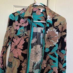 Spirit Multicolor Floral Button-Up Shirt